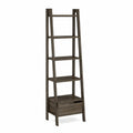 Étagère escalier bois avec tiroir 180cm x 60cm x 40cm Marron