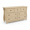 Commode en bois de chêne avec 7 tiroirs